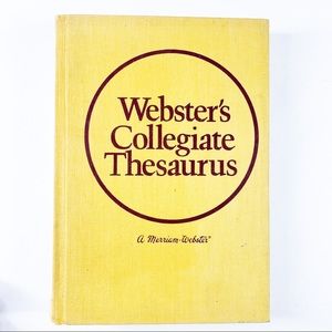Vintage 1976 Webster Collegiate Thesaurus Hardcover Book